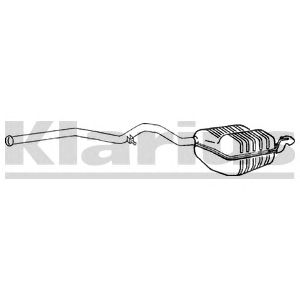 KLARIUS 270699 -  Глушитель выхлопных газов конечный