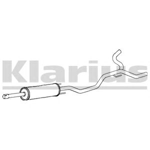 KLARIUS 270726 -  Средний глушитель выхлопных газов