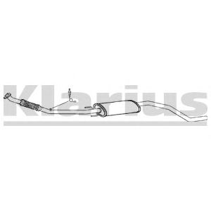 KLARIUS 270727 -  Средний глушитель выхлопных газов