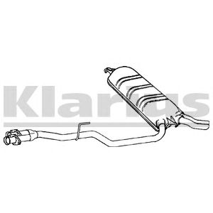 KLARIUS 270775 -  Глушитель выхлопных газов конечный
