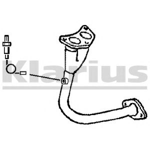 KLARIUS 301007 -  Труба выхлопного газа