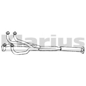 KLARIUS 301108 -  Труба выхлопного газа