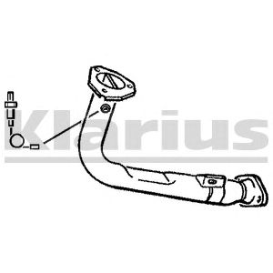 KLARIUS 301186 -  Труба выхлопного газа