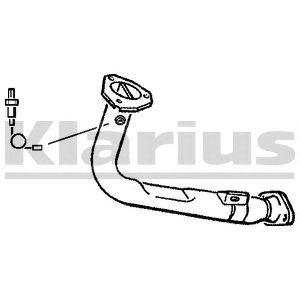 KLARIUS 301221 -  Труба выхлопного газа