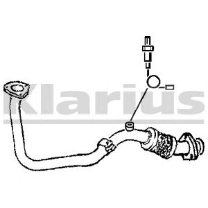 KLARIUS 301366 -  Труба выхлопного газа