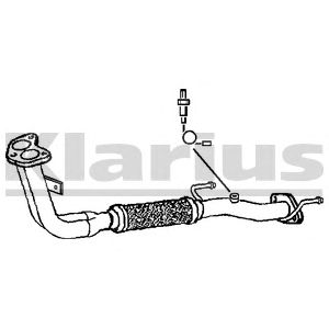 KLARIUS 301372 -  Труба выхлопного газа