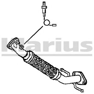 KLARIUS 301608 -  Труба выхлопного газа