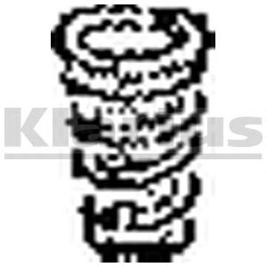 KLARIUS 430184 -  Пружина, труба выхлопного газа