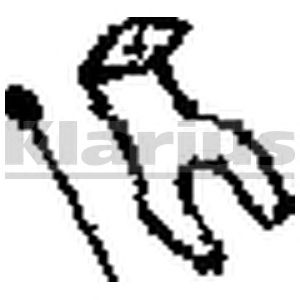 KLARIUS 430382 -  Кронштейн, система выпуска ОГ