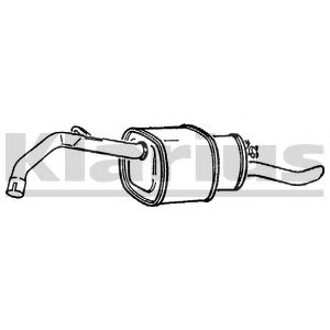 KLARIUS ar34b -  Глушитель выхлопных газов конечный