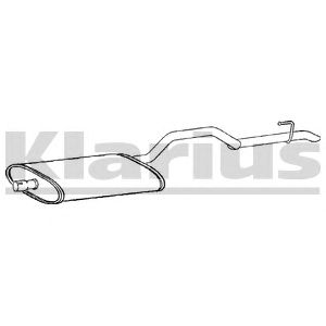 KLARIUS ch39h -  Средний глушитель выхлопных газов