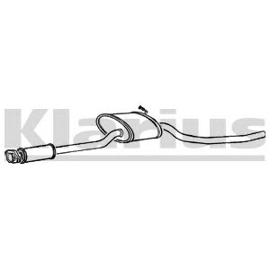 KLARIUS fd675l -  Средний глушитель выхлопных газов