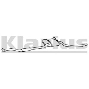 KLARIUS fd881j -  Средний глушитель выхлопных газов