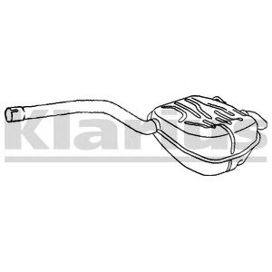 KLARIUS fe1007j -  Глушитель выхлопных газов конечный