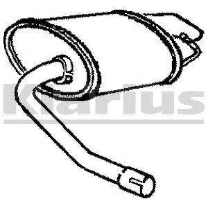 KLARIUS fe383w -  Глушитель выхлопных газов конечный