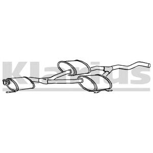 KLARIUS fe471q -  Средний глушитель выхлопных газов
