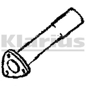 KLARIUS fe547e - Труба выхлопного газа