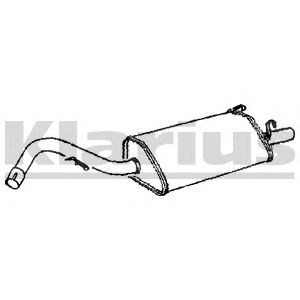 KLARIUS fe614g -  Глушитель выхлопных газов конечный