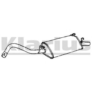 KLARIUS fe616d -  Глушитель выхлопных газов конечный