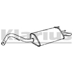 KLARIUS fe617c -  Глушитель выхлопных газов конечный