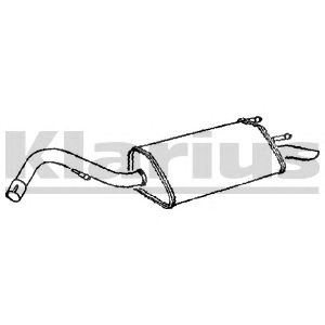 KLARIUS fe624q -  Глушитель выхлопных газов конечный