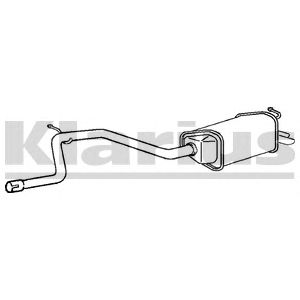 KLARIUS fe634c -  Глушитель выхлопных газов конечный