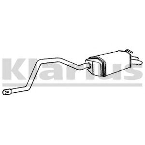 KLARIUS fe635b -  Глушитель выхлопных газов конечный