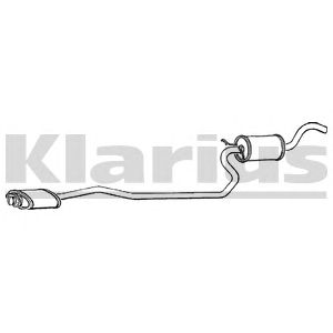 KLARIUS fe65t -  Средний глушитель выхлопных газов