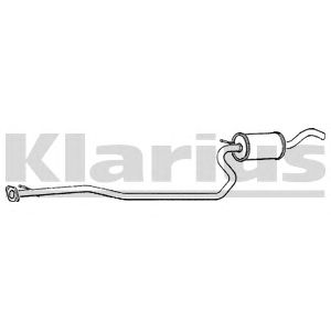 KLARIUS fe685c -  Средний глушитель выхлопных газов