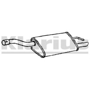 KLARIUS fe706w -  Глушитель выхлопных газов конечный