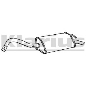 KLARIUS fe712l -  Глушитель выхлопных газов конечный