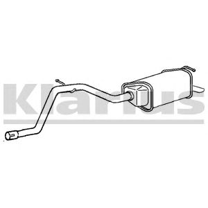 KLARIUS fe722x -  Глушитель выхлопных газов конечный