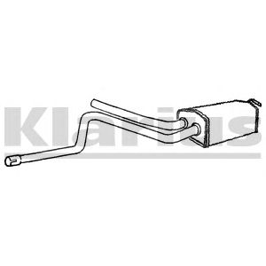 KLARIUS fe740w -  Средний глушитель выхлопных газов