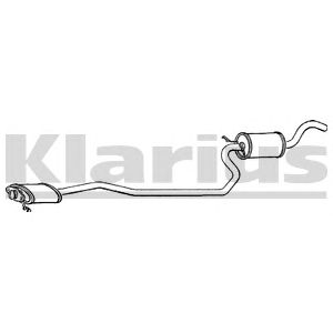 KLARIUS fe75d -  Средний глушитель выхлопных газов