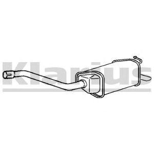 KLARIUS fe831l -  Глушитель выхлопных газов конечный