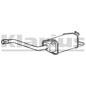 KLARIUS fe844t -  Глушитель выхлопных газов конечный