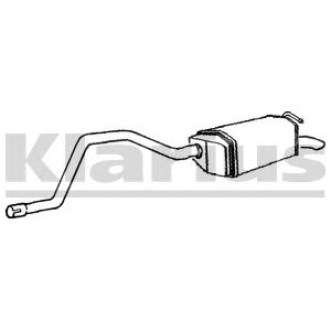 KLARIUS fe845q -  Глушитель выхлопных газов конечный