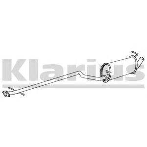 KLARIUS fe898m -  Средний глушитель выхлопных газов