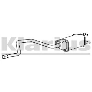 KLARIUS fe982p -  Глушитель выхлопных газов конечный