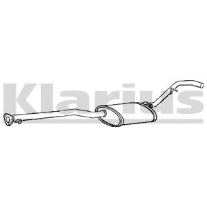 KLARIUS gm114j -  Средний глушитель выхлопных газов
