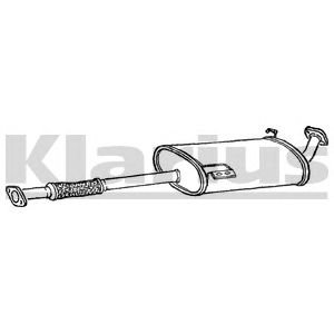 KLARIUS gm275x -  Средний глушитель выхлопных газов