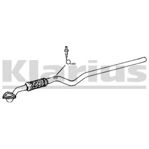 KLARIUS gm428x -  Труба выхлопного газа