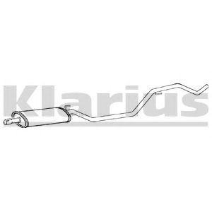 KLARIUS gm445x -  Средний глушитель выхлопных газов