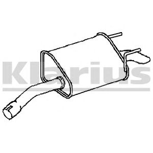 KLARIUS gm476c -  Глушитель выхлопных газов конечный