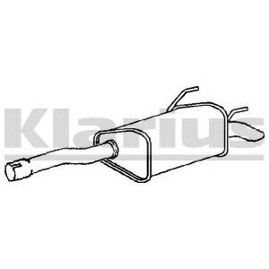 KLARIUS gm477b -  Глушитель выхлопных газов конечный