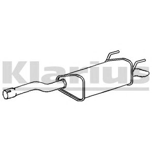 KLARIUS gm478a -  Глушитель выхлопных газов конечный