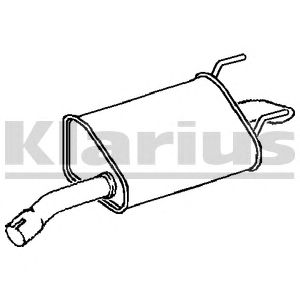 KLARIUS gm479x -  Глушитель выхлопных газов конечный