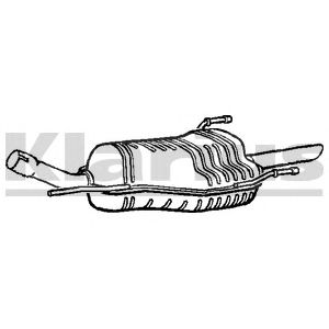 KLARIUS gm497w -  Глушитель выхлопных газов конечный