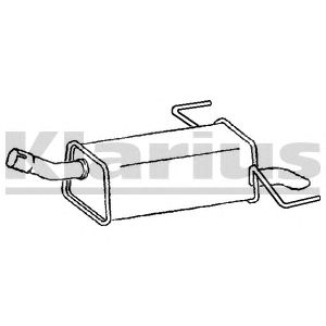 KLARIUS gm590j -  Глушитель выхлопных газов конечный