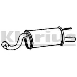 KLARIUS jr289p -  Глушитель выхлопных газов конечный